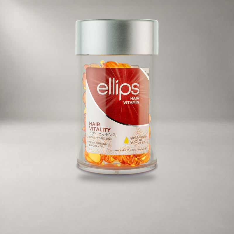 Ellips Hair Vitality: hårolja i kapslar, burk med 50 kapslar