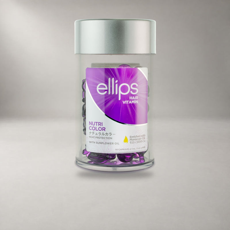 Ellips Nutri Color: hårolja i kapslar, burk med 50 kapslar