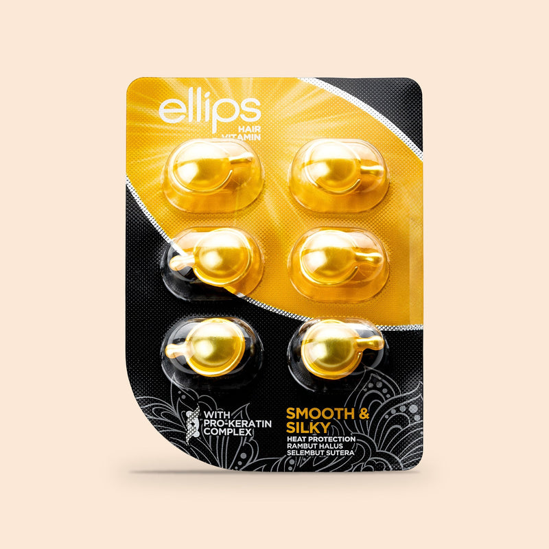 Ellips Smooth & Silky i provstorlek: blisterförpackning med 6 kapslar hårolja