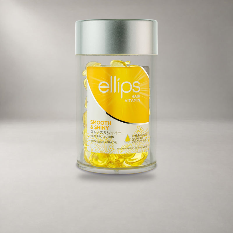 Ellips Smooth & Shiny: hårolja i kapslar, burk med 50 kapslar