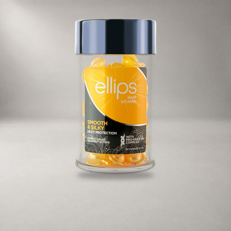 Ellips Smooth & Silky: hårolja i kapslar, burk med 50 kapslar
