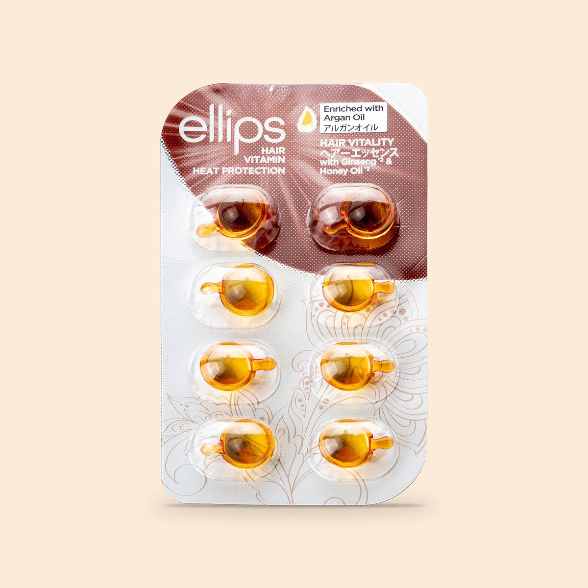 Ellips Hair Vitality i provstorlek: blisterförpackning med 8 kapslar hårolja
